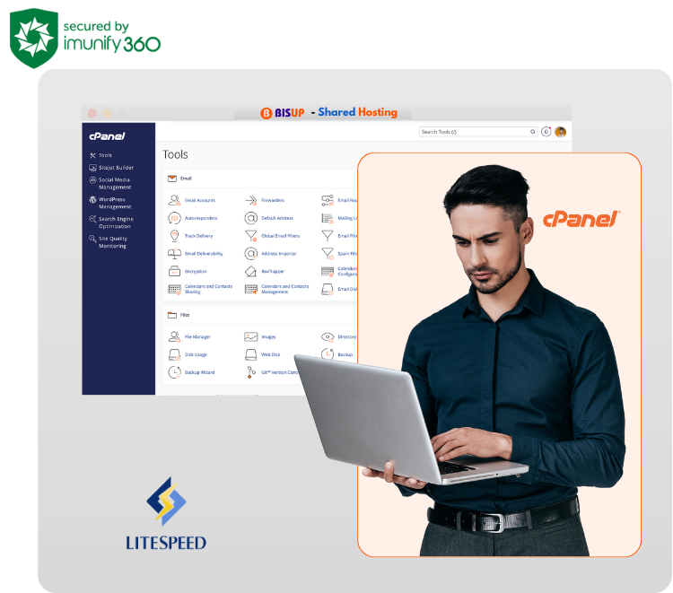 Shared hosting illustration